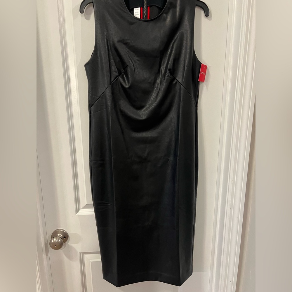 Spanx Faux Leather Dress Size Medium NWT